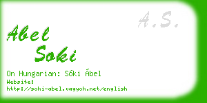 abel soki business card