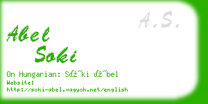 abel soki business card
